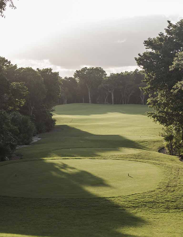 Imágenes del hoyo 9 para el campo de 18 hoyos de Golf Riviera Maya