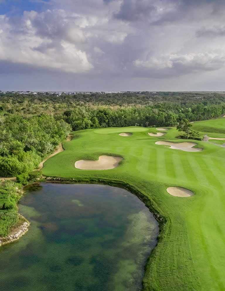 Imágenes del hoyo 12 para el campo de 18 hoyos de Golf Riviera Maya