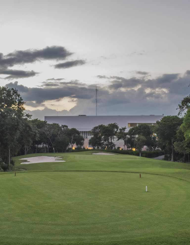Imágenes del hoyo 9 para el campo de 9 hoyos de Golf Riviera Maya